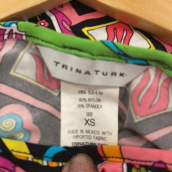 Trina Turk Drape Sleeve Mini Dress Tunic - Picture 4 of 6